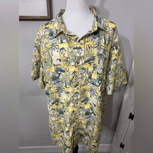 Columbia - Tropical Yellow and blue-green Men's Shirt
